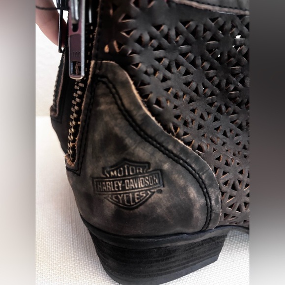 Harley-Davidson® Women's Liam 4.25-inch Black Motorcycle Boots D83971 Sz 9.5 - Picture 9 of 13